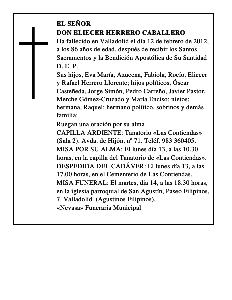 Don Eliecer Herrero Caballero