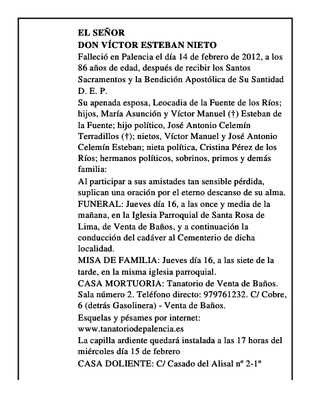 Don Víctor Esteban Nieto