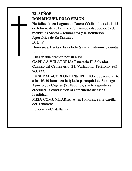 Don Miguel Polo Simón