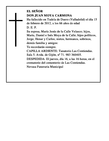Don Juan Moya Carmona