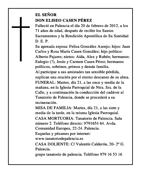Don Eliseo Casen Pérez