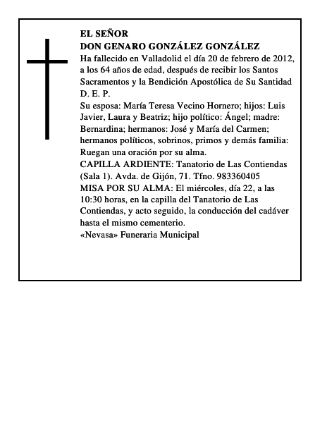 Don Genaro González González