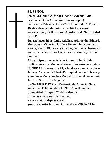 Don Leonides Martínez Carnicero