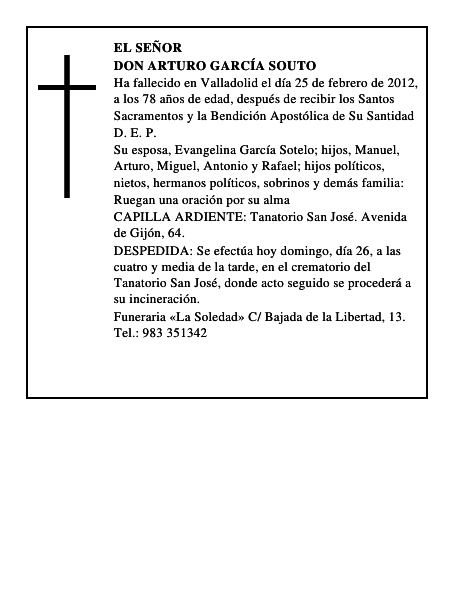 Don Arturo García Souto