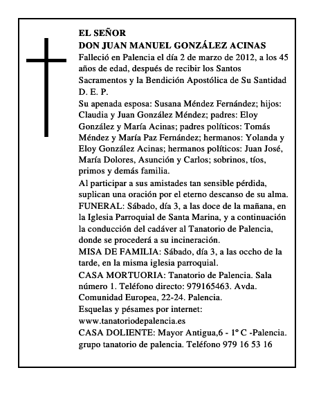 Don Juan Manuel González Acinas