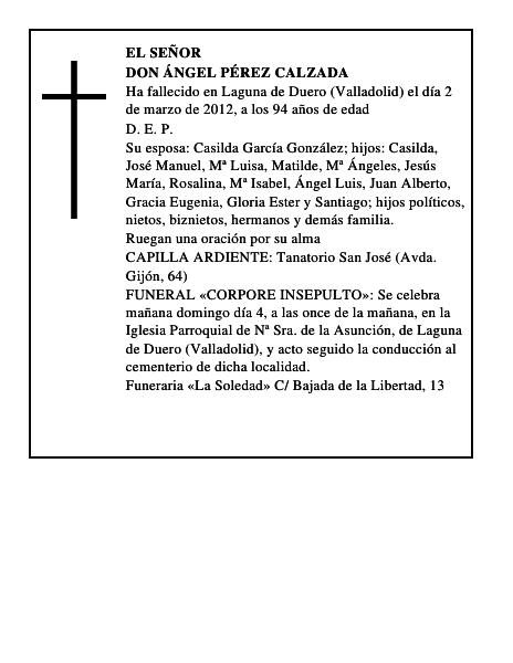 Don Ángel Pérez Calzada