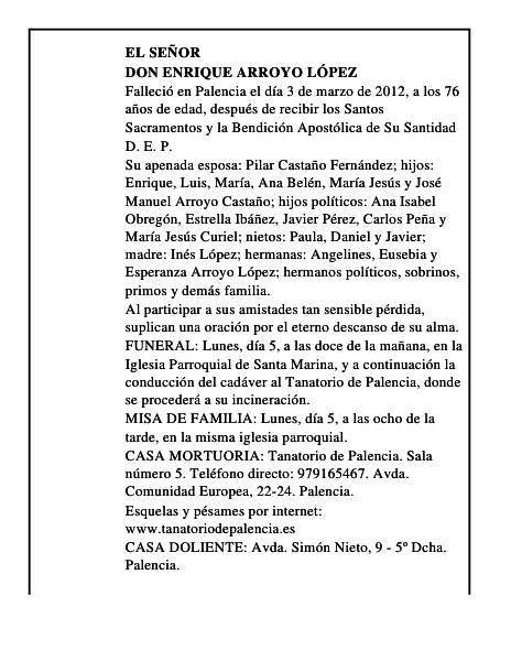 Don Enrique Arroyo López