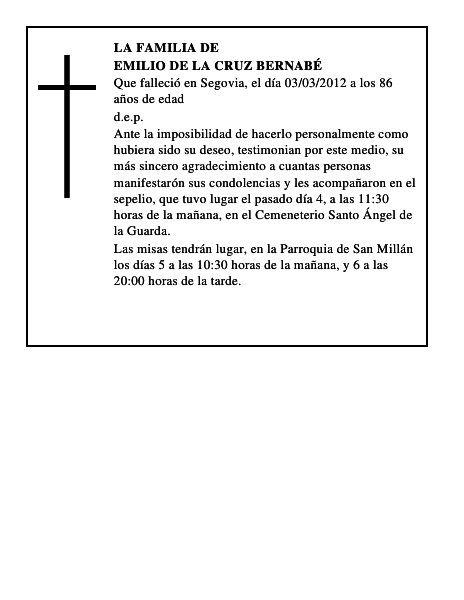 Emilio de la Cruz Bernabé