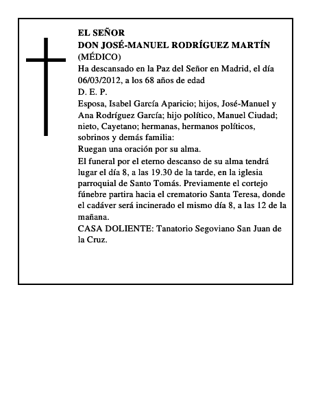 Don José-Manuel Rodríguez Martín