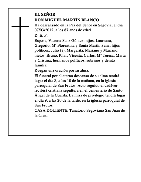 Don Miguel Martín Blanco
