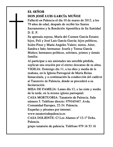 Don José Luis García Muñoz