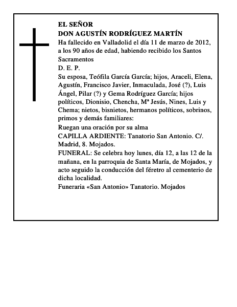 Don Agustín Rodríguez Martín
