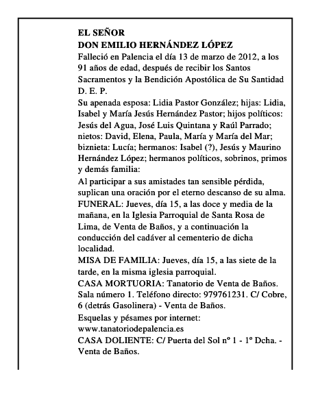 Don Emilio Hernández López