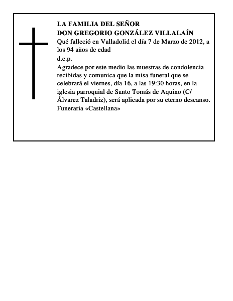 Don Gregorio González Villalaín