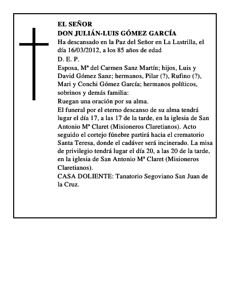 Don Julián-Luis Gómez García