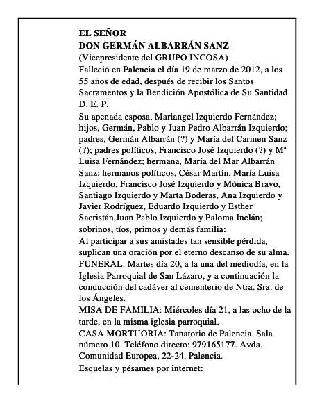 Don Germán Albarrán Sanz