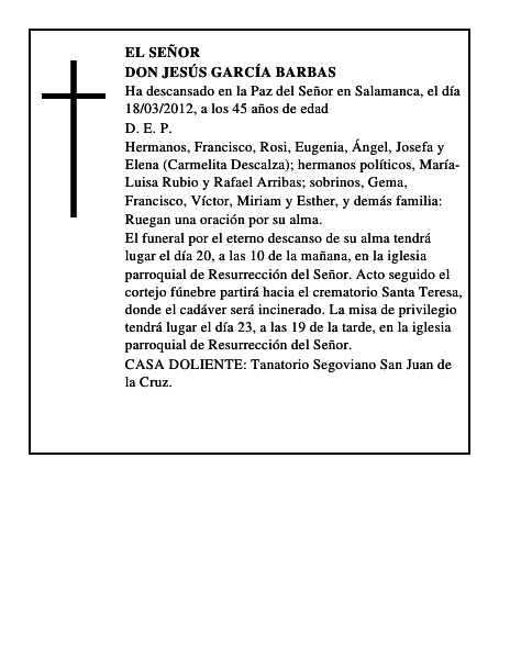 Don Jesús García Barbas