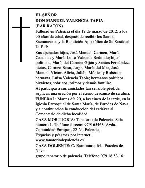 Don Manuel Valencia Tapia