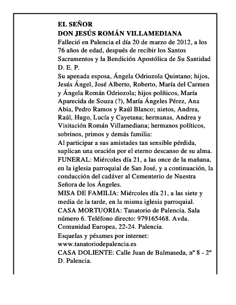 Don Jesús Román Villamediana