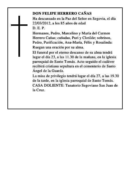 Don Felipe Herrero Cañas