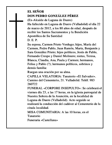 Don Pedro González Pérez