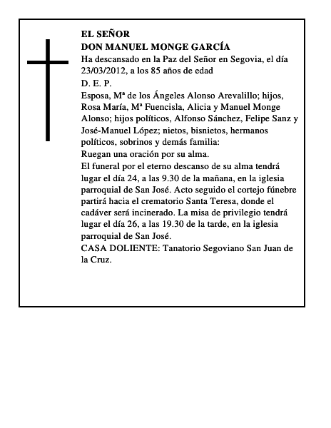 Don Manuel Monge García