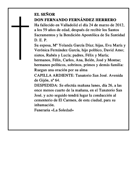 Don Fernando Fernández Herrero