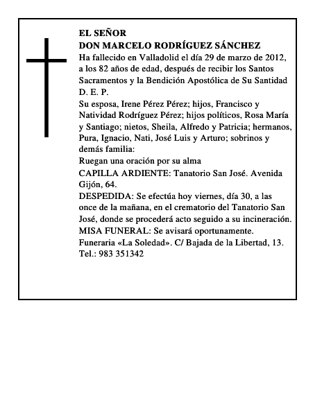 Don Marcelo Rodríguez Sánchez