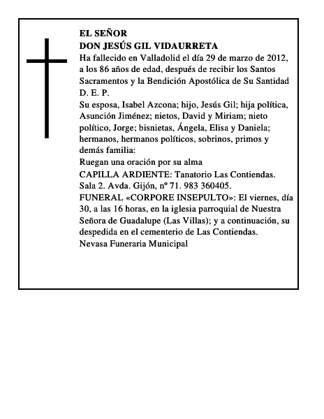 Don Jesús Gil Vidaurreta