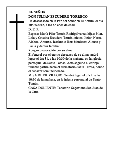 Don Julián Escudero Torrego