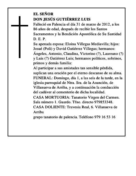 Don Jesús Gutiérrez Luis