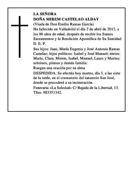 Doña Mirem Castelao Alday