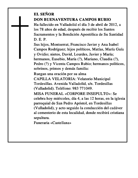 Don Buenaventura Campos Rubio