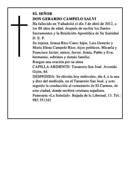 Don Gerardo Campelo Salvi