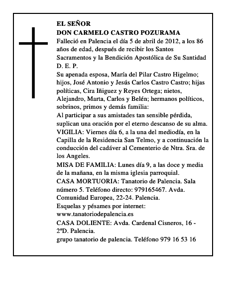 Don Carmelo Castro Pozurama