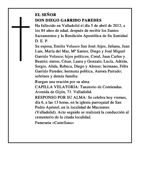 Don Diego Garrido Paredes