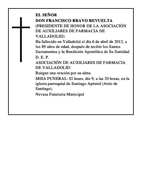 Don Francisco Bravo Revuelta