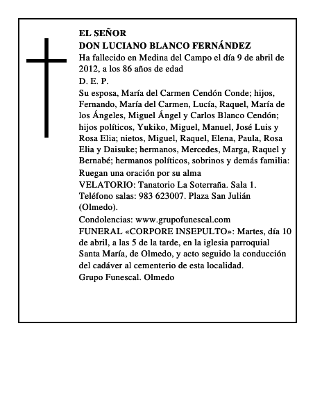Don Luciano Blanco Fernández