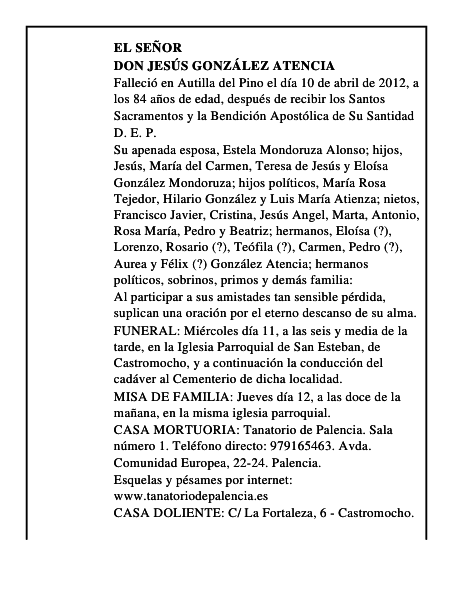 Don Jesús González Atencia