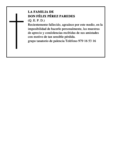 Don Félix Pérez Paredes