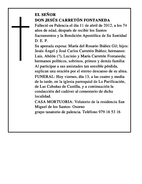 Don Jesús Carretón Fontaneda