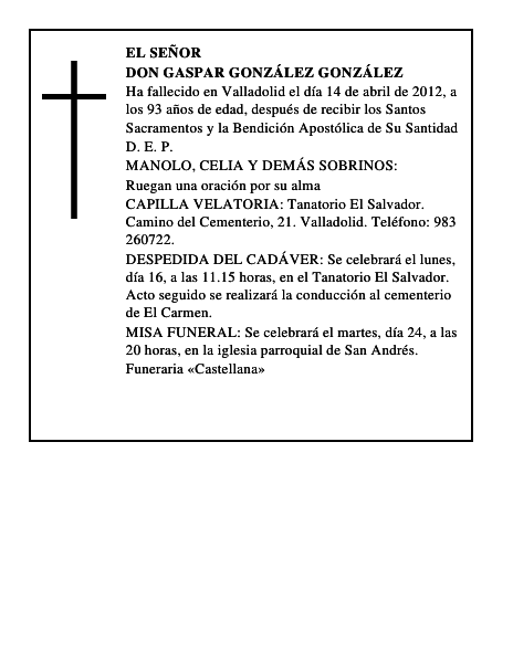 Don Gaspar González González