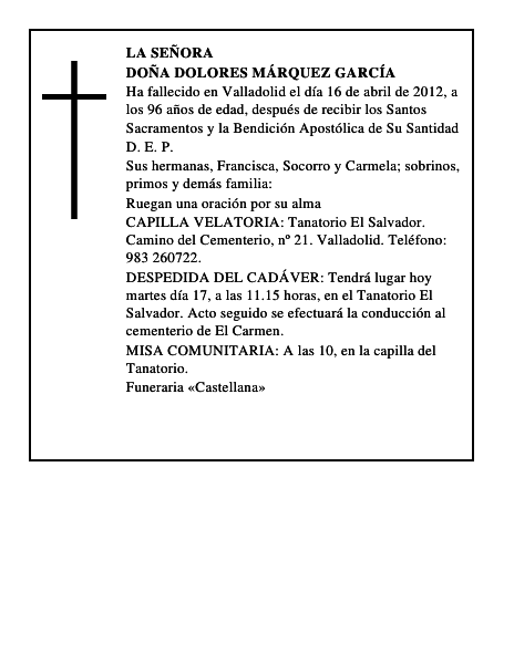 Doña Dolores Márquez García