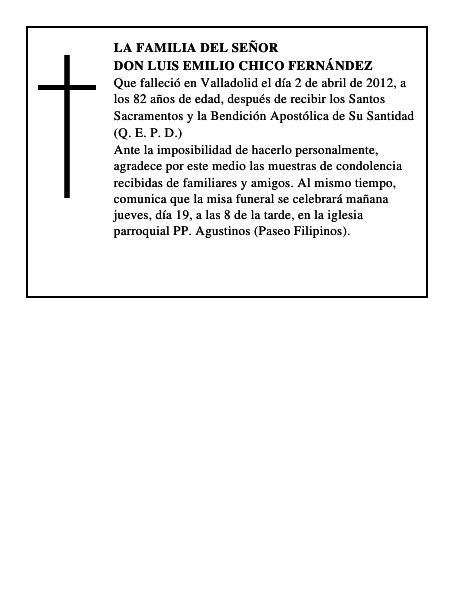 Don Luis Emilio Chico Fernández