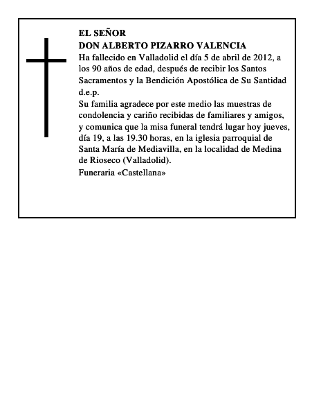 Don Alberto Pizarro Valencia