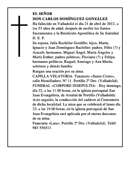 Don Carlos Domínguez González