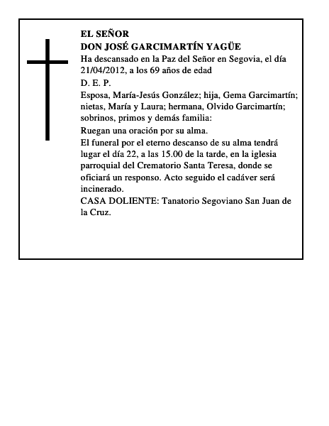 Don José Garcimartín Yagüe