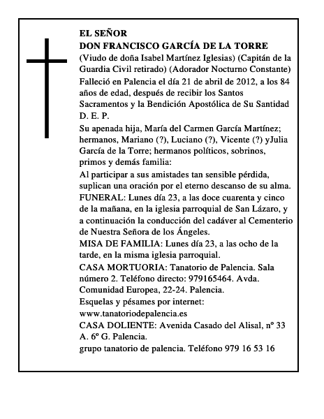 Don Francisco García de la Torre