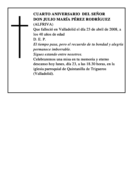 Don Julio María Pérez Rodríguez