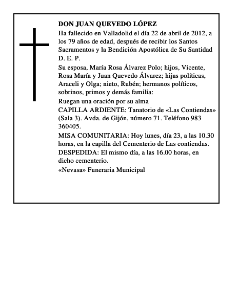 Don Juan Quevedo López